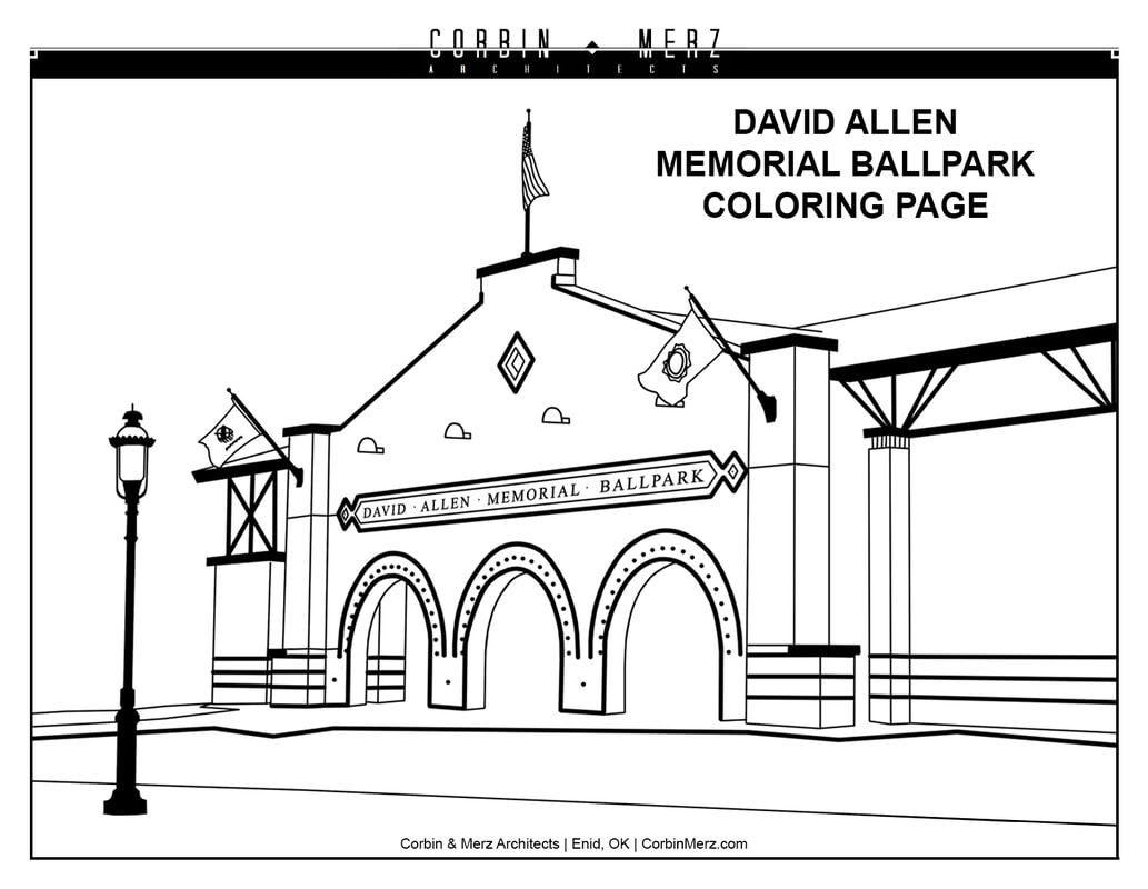 Coloring Page of David Allen Memorial Ballpark
