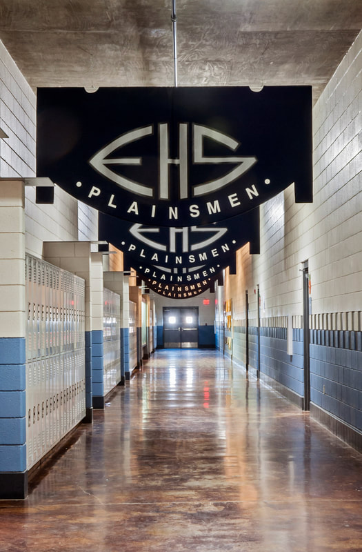 Enid High School hall